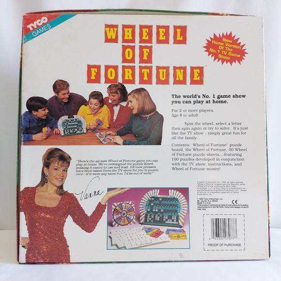 Vintage Tyco 1992 Wheel of Fortune Board Board Game - Picture 12 of 12